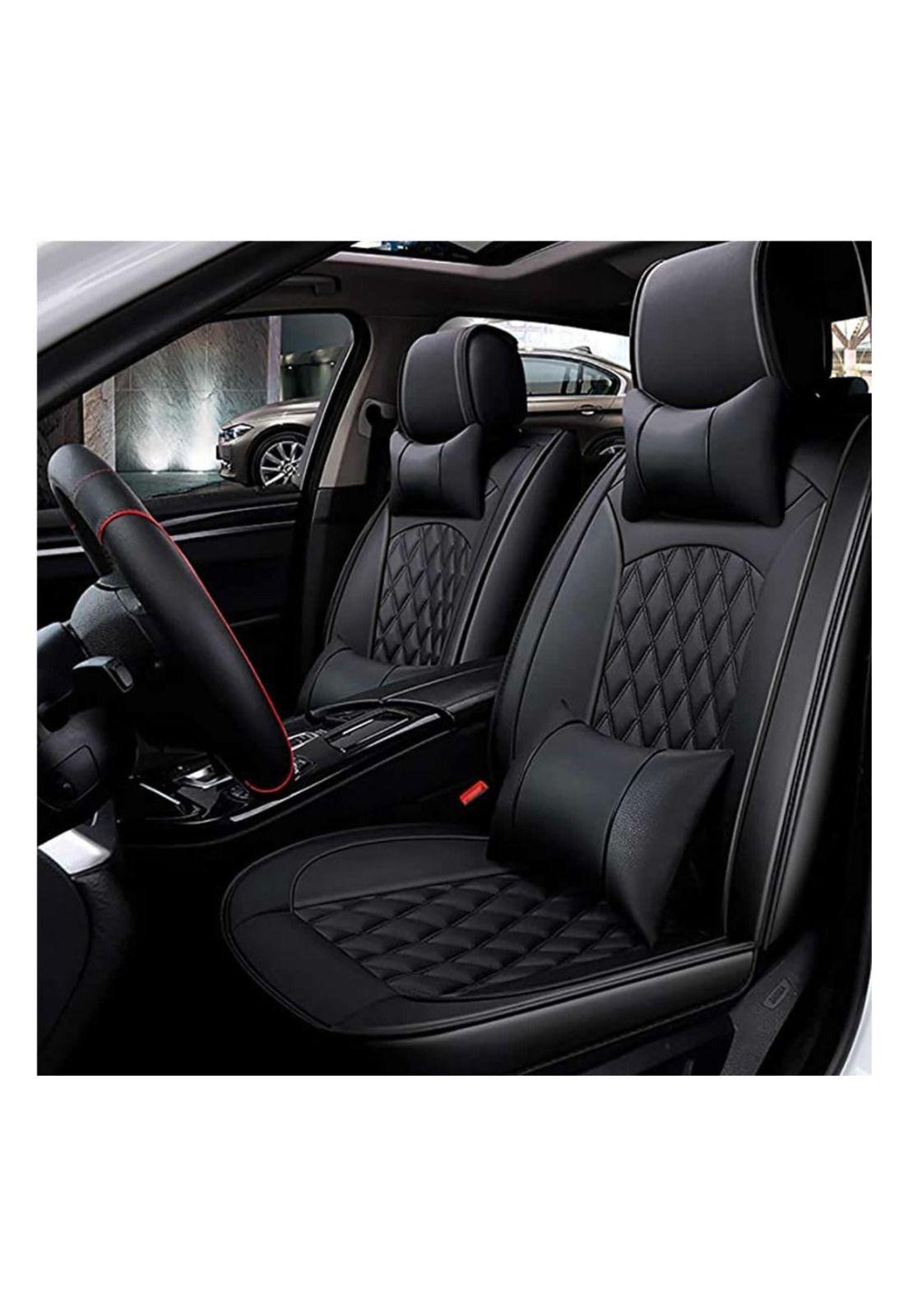 Kit Funda Cubre Asiento Volante Auto Premium Luxury Completo-0