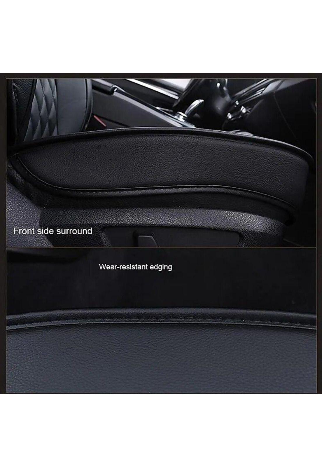 Kit Funda Cubre Asiento Volante Auto Premium Luxury Completo-4