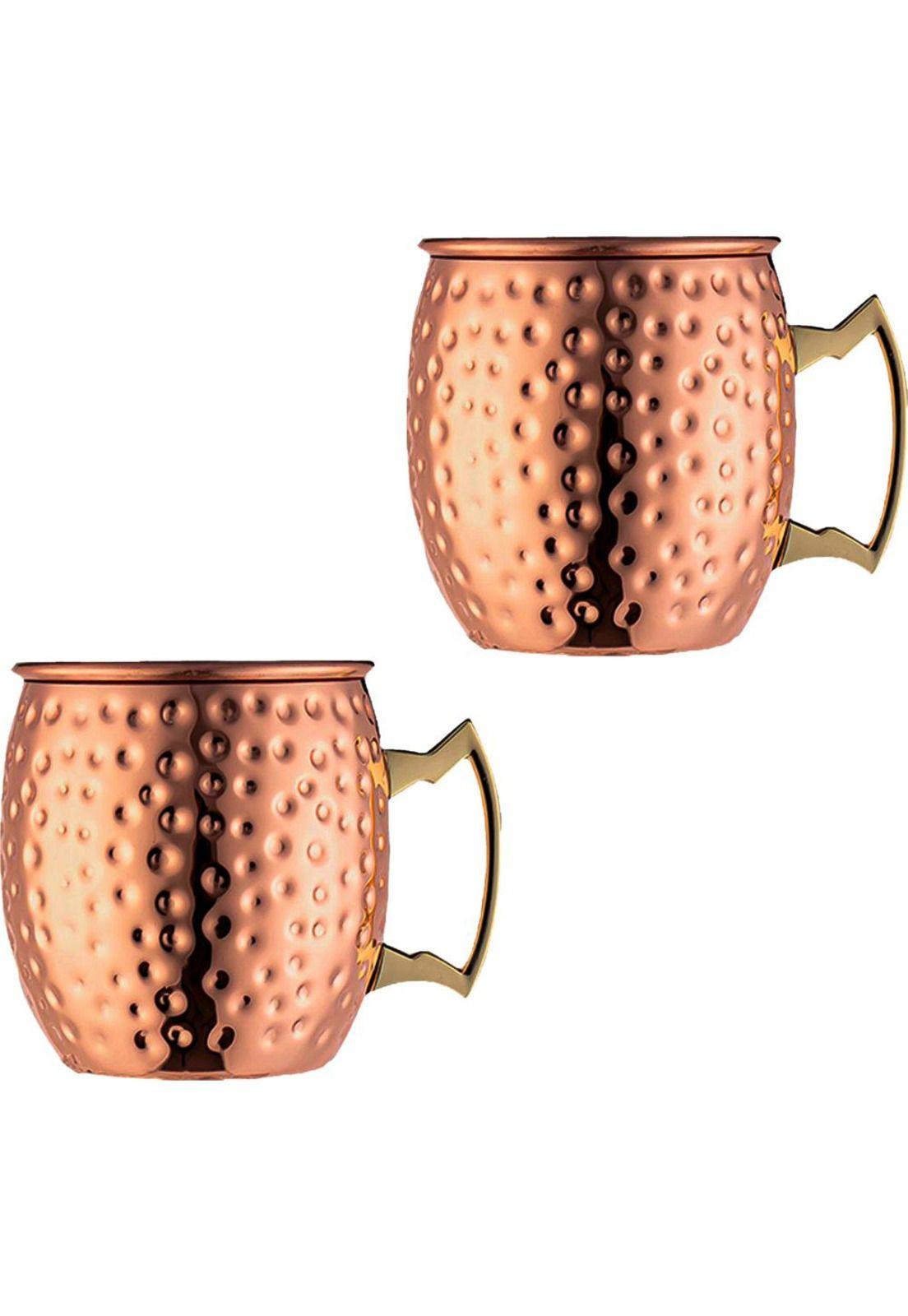 Pack 2 Mugs De Cobre Vasos Tragos Moscow Mule Mojito-0