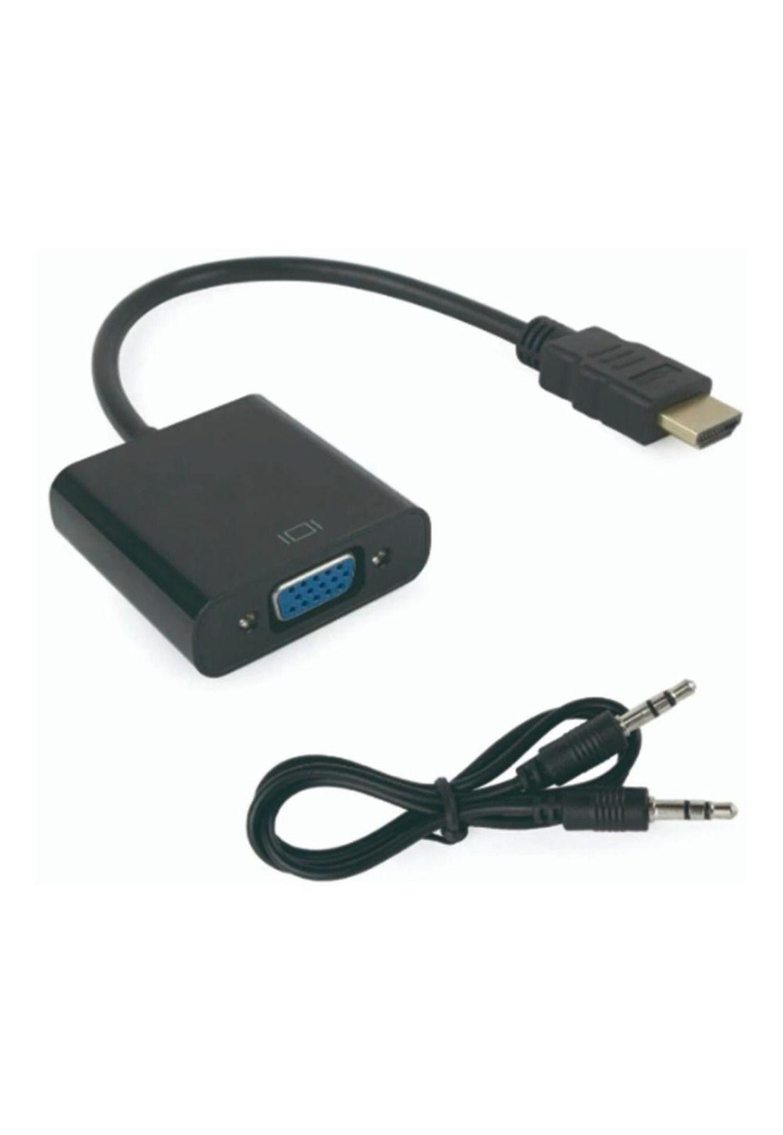 Conversor Adaptador Hdmi A Vga Con Audio 1080 Full Hd-0