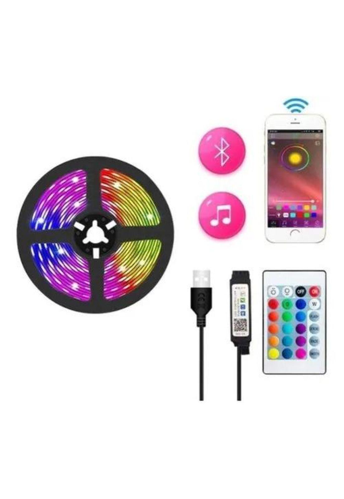 Tira De Luces Led Rgb Bluetooth Música 15 Metros-2