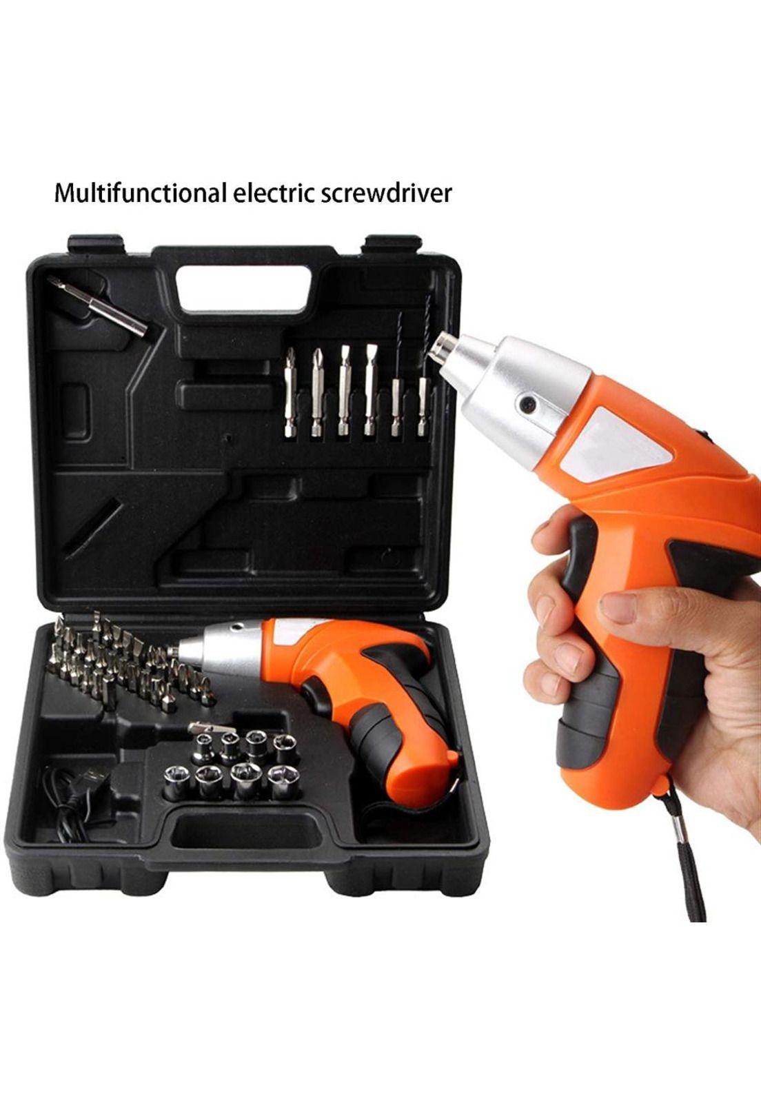 Destornillador Electrico Inalambrico 3.6/4.8 V (DC) + Maleta 46 Accesorios-2