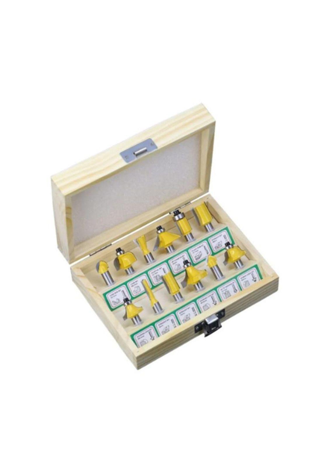 Set 12 Fresas 1/4 Fresadora Tupi-0