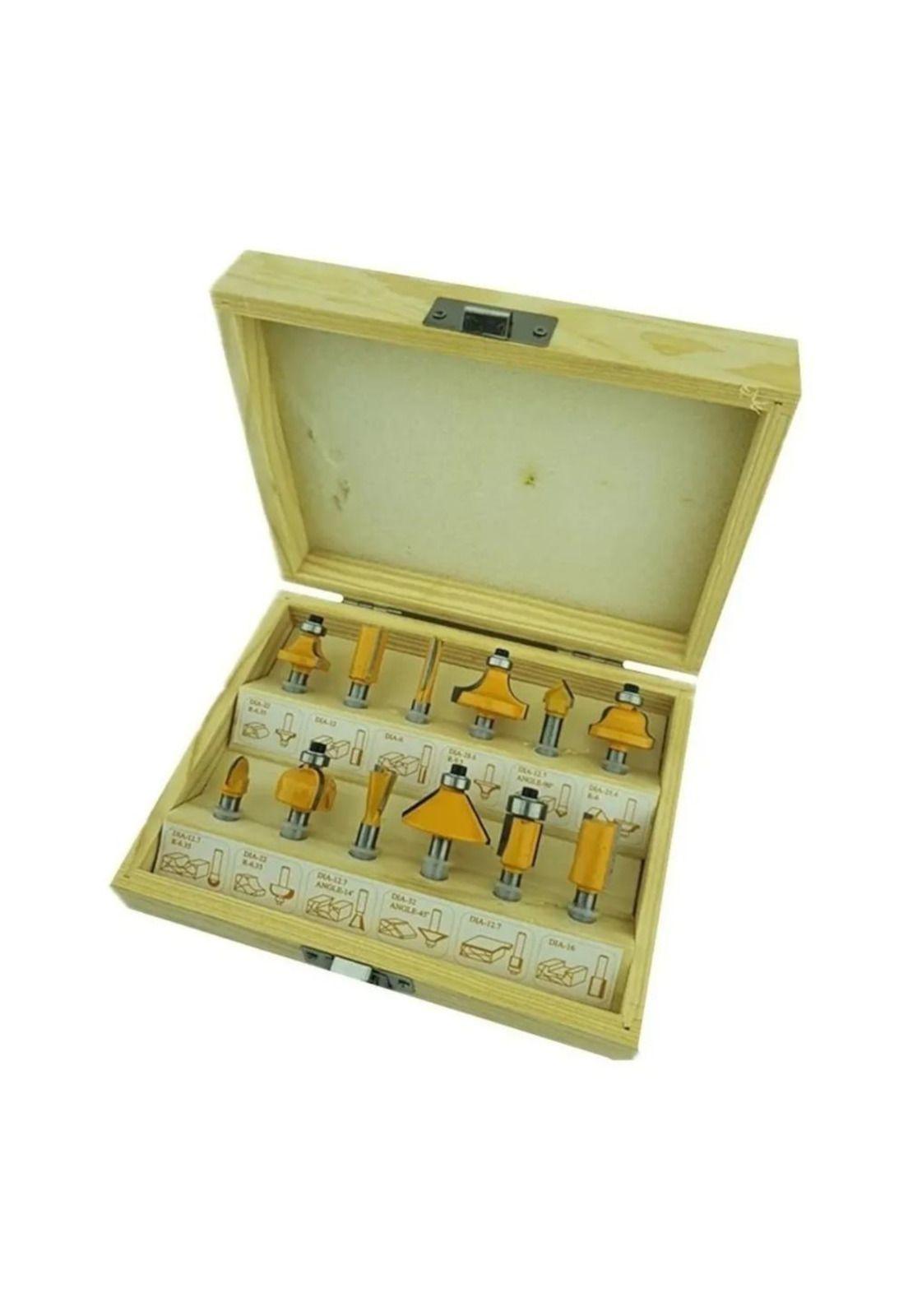 Set 12 Fresas 1/4 Fresadora Tupi-1