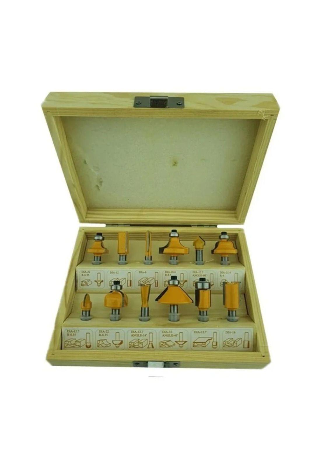 Set 12 Fresas 1/4 Fresadora Tupi-2