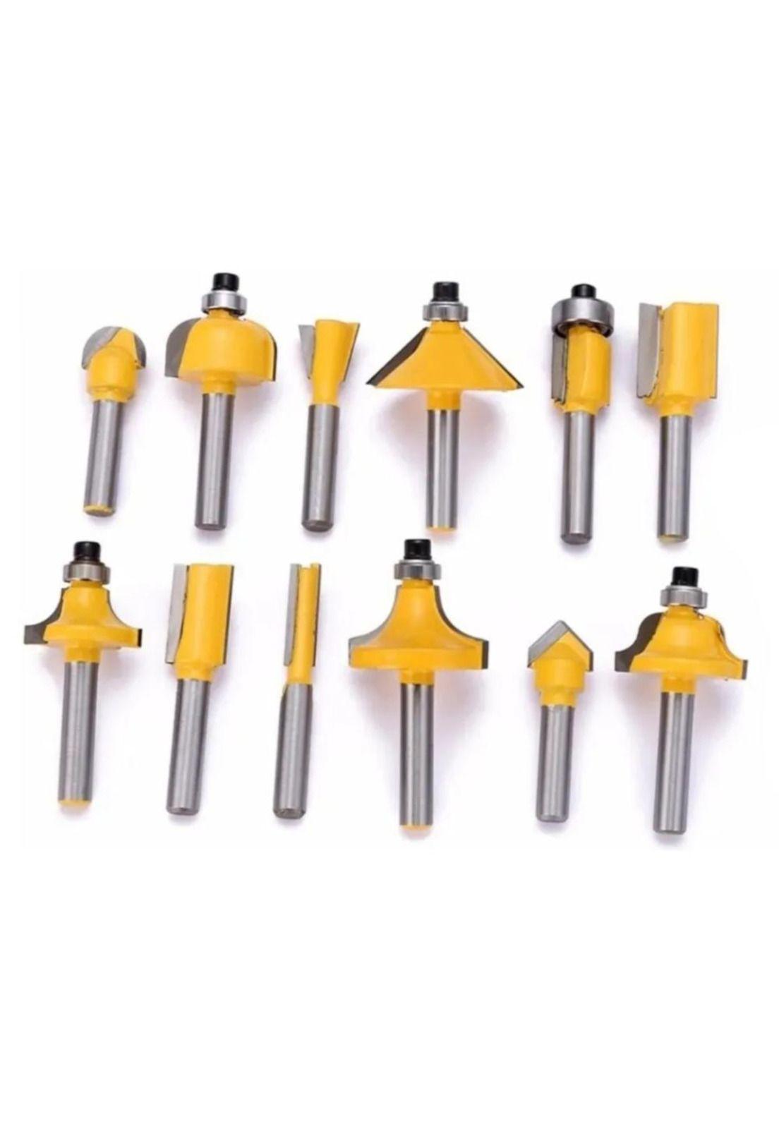 Set 12 Fresas 1/4 Fresadora Tupi-3