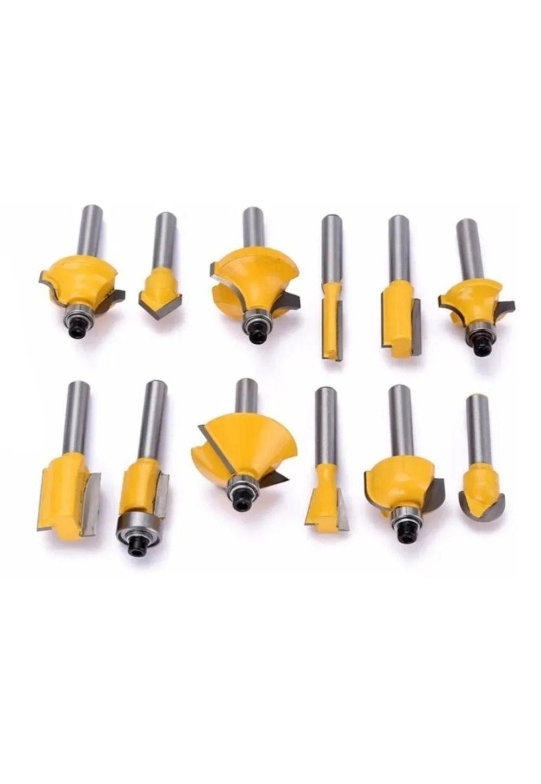 Set 12 Fresas 1/4 Fresadora Tupi-4