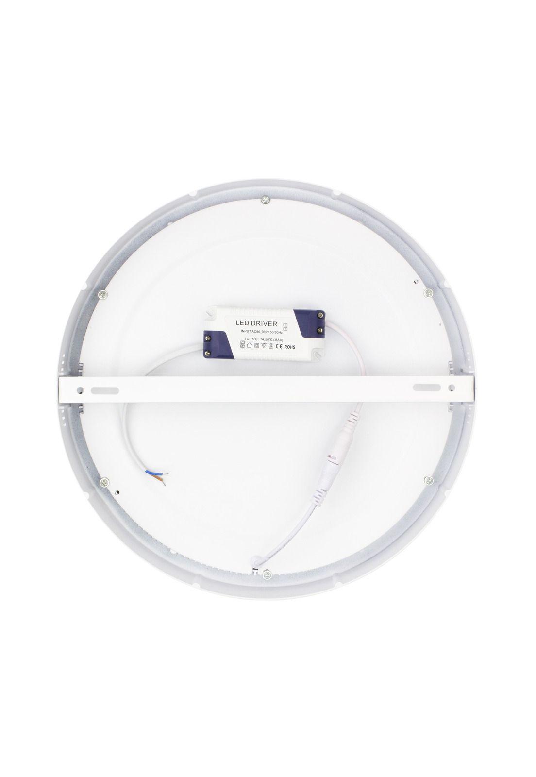 Foco Panel Plafón Led 24w Sobrepuesto Redondo Frio-1