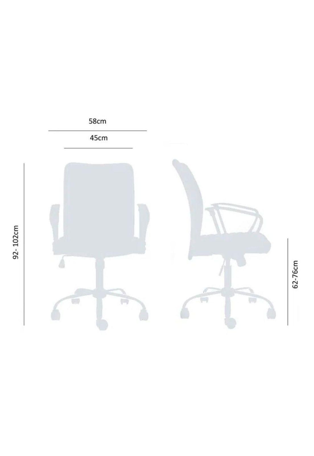 Sillón Gerencial Clark Cafe 102x58x58 cm-3
