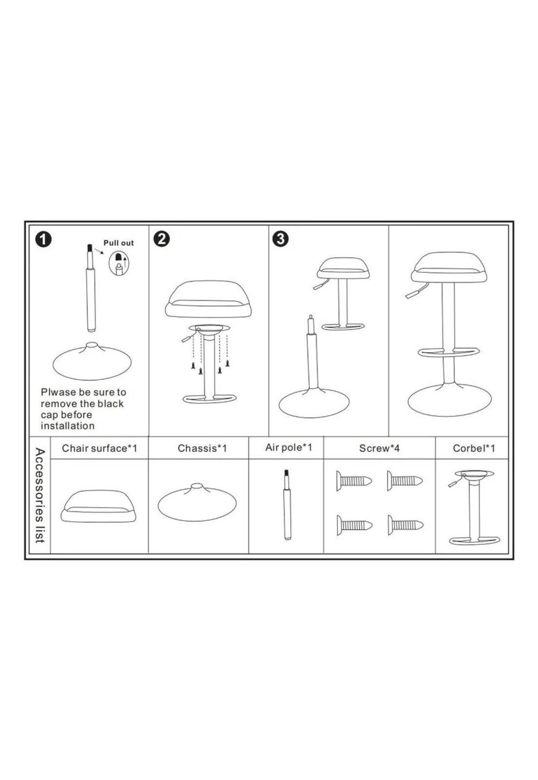 Pack X2 Silla Piso Bar Altura Regulable Taburete Respaldo-4