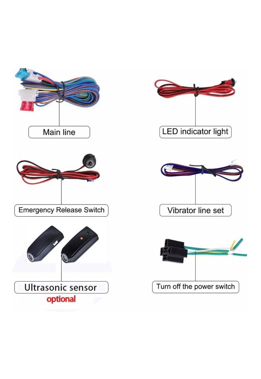 Kit Alarma De Auto Sistema Robos Seguridad 2 Mandos Premium-2
