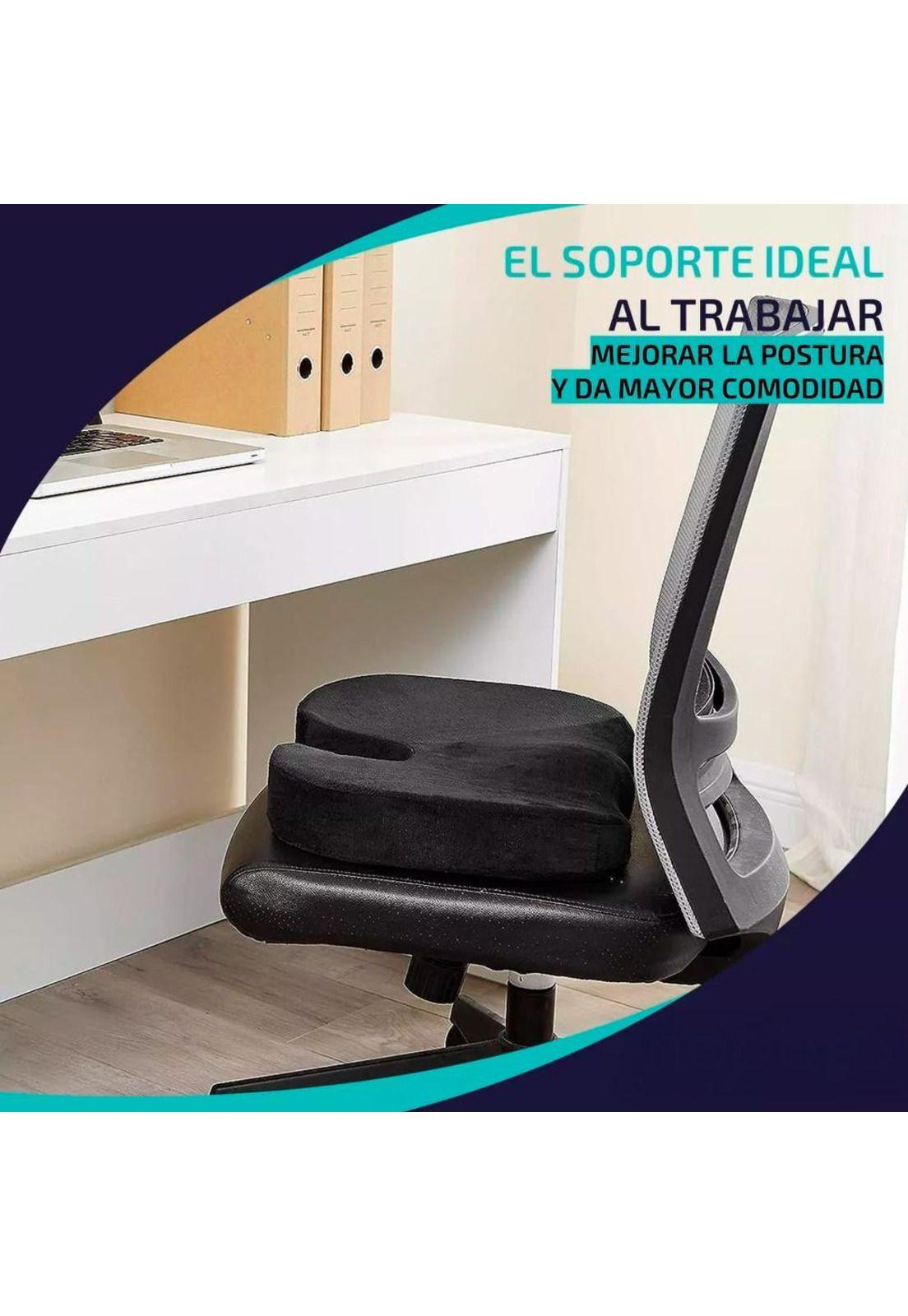 Cojin Memoria Lumbar Ortopedico Para Asiento Silla-4