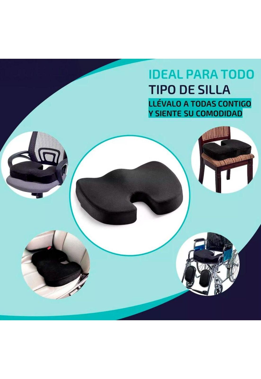 Cojin Memoria Lumbar Ortopedico Para Asiento Silla-5