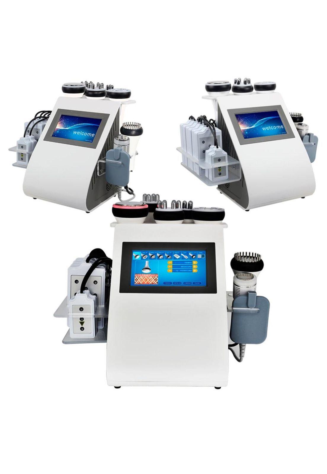 Maquina cavitación 80K   9 en 1 + lipoláser + electroestimulación + Rf + Vacuum-2