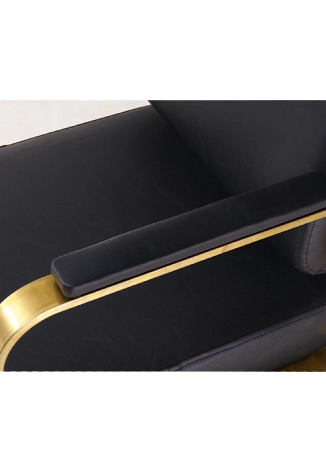 Silla de Barberia Moderna Ergonomica Negra con Dorado-2