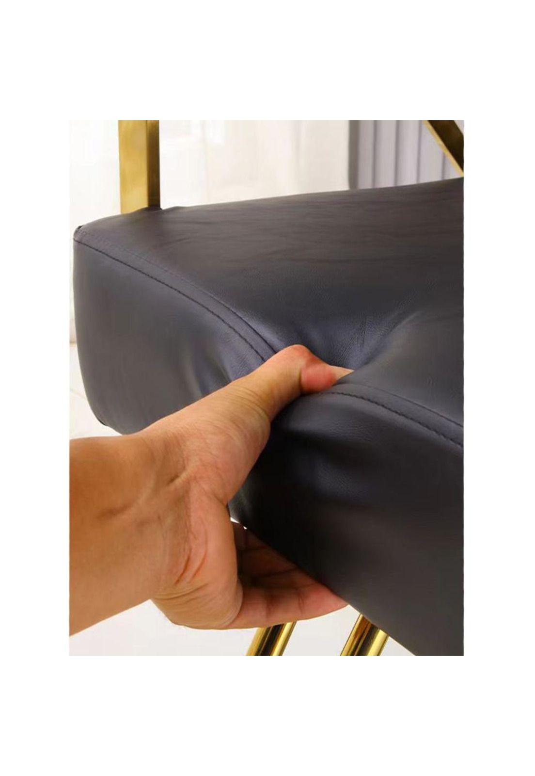 Silla de Barberia Moderna Ergonomica Negra con Dorado-3