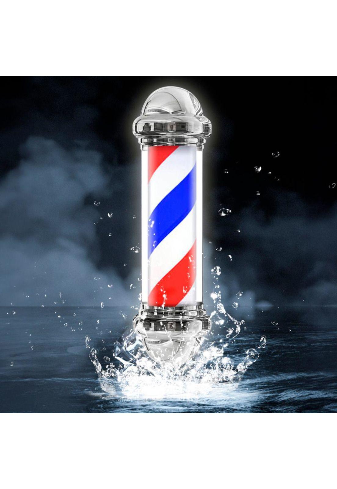 Poste Barbero Peluquería Barbería Luz Giratorio Pole Colores-1