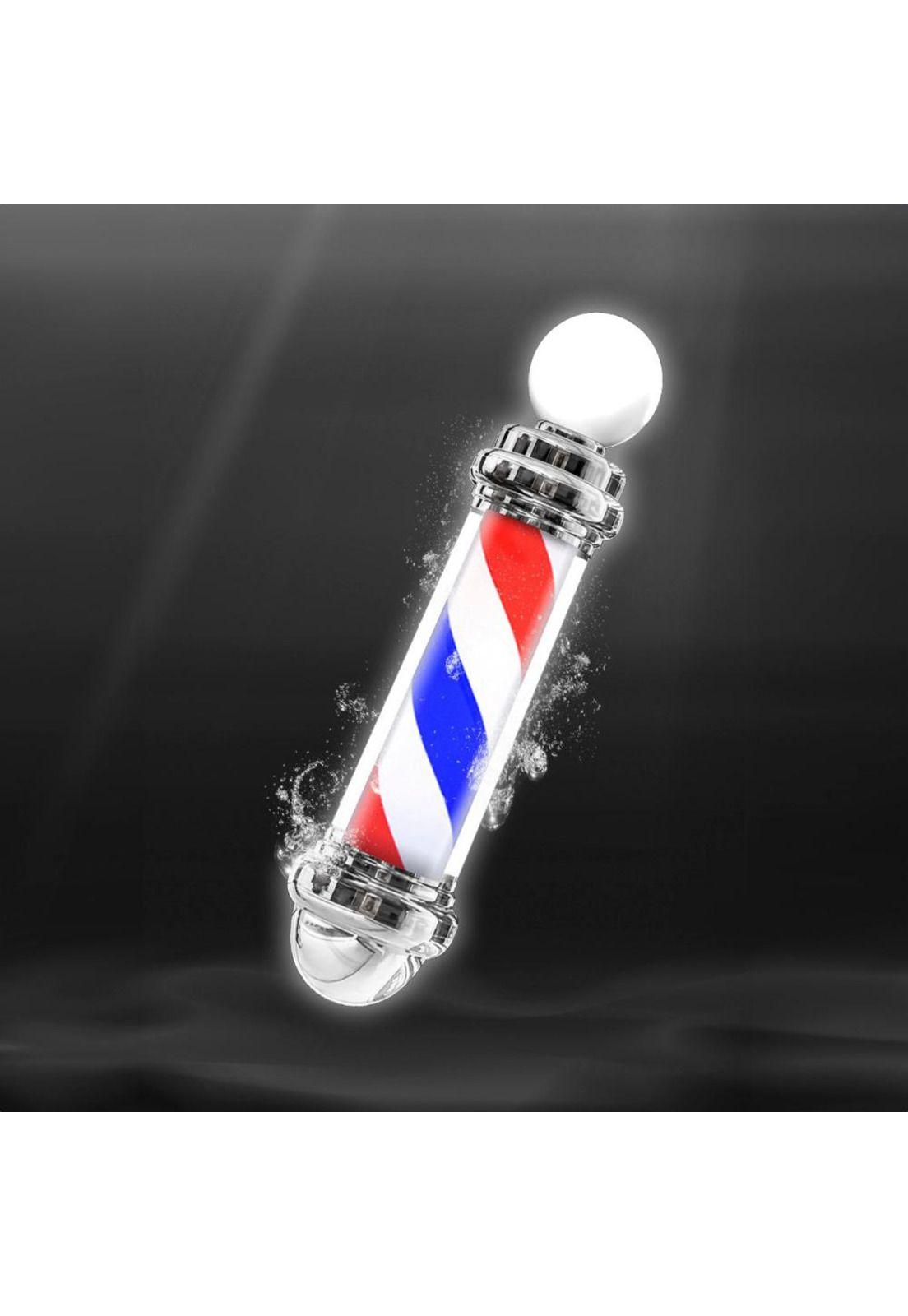 Poste Barbero Peluquería Barbería Luz Giratorio Pole Colores-2