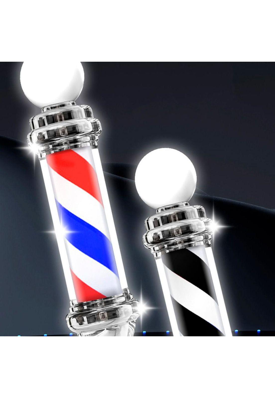 Poste Barbero Peluquería Barbería Luz Giratorio Pole Colores-3