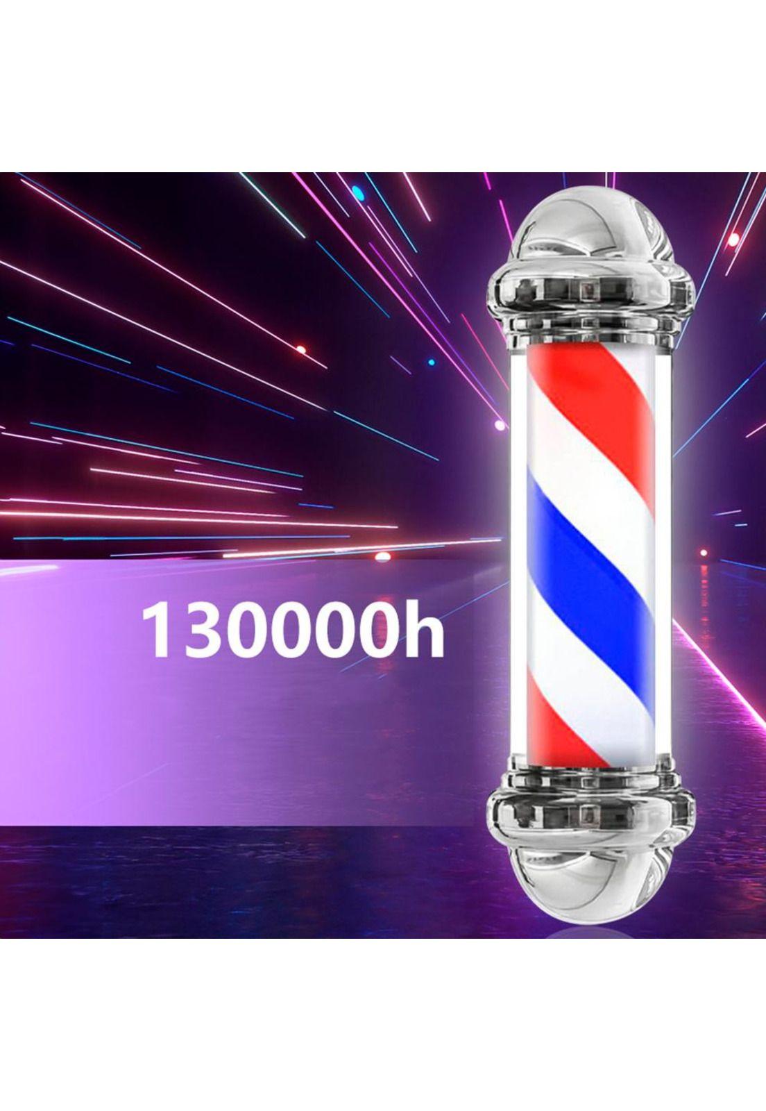 Poste Barbero Peluquería Barbería Luz Giratorio Pole Colores-5