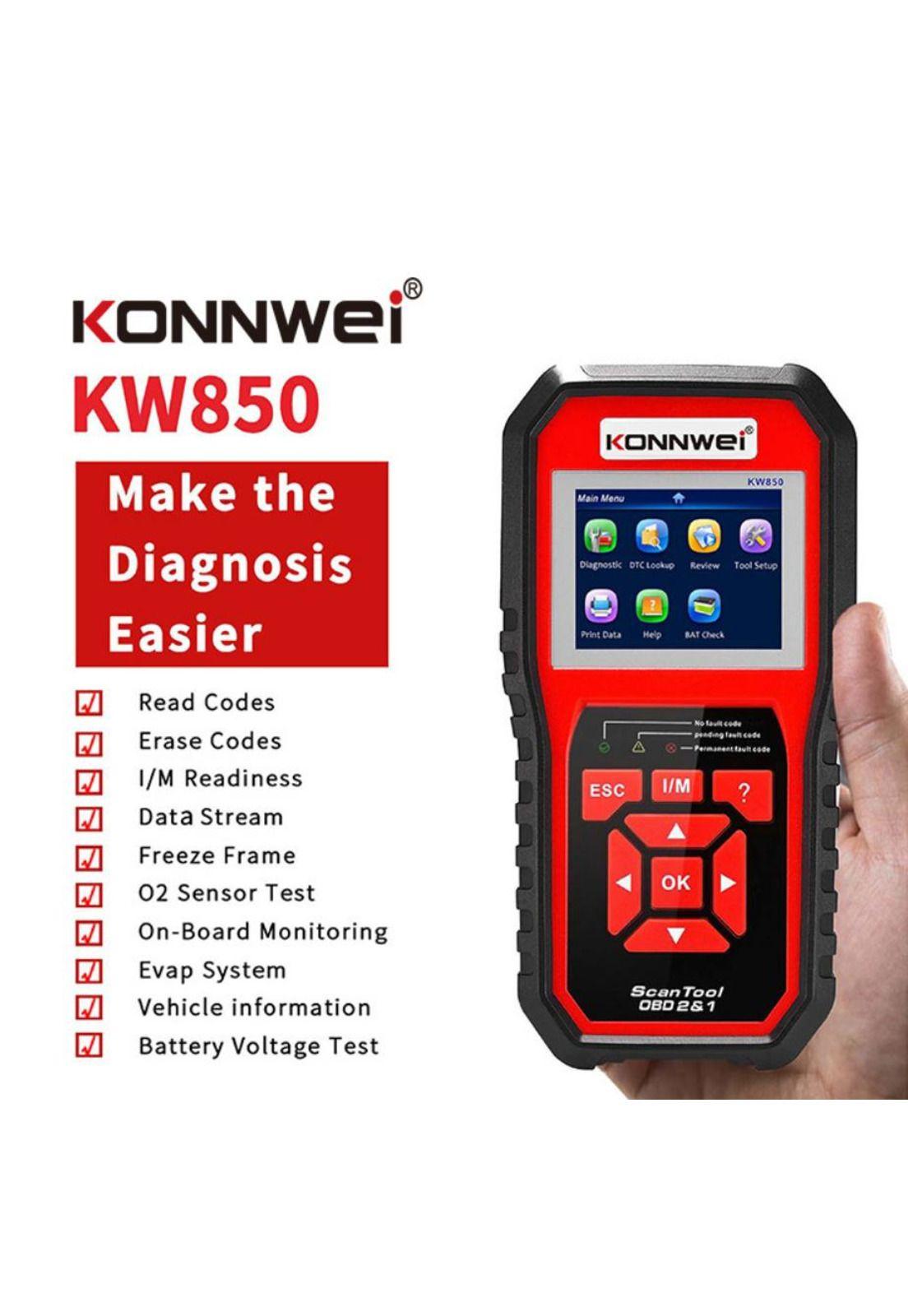 Escaner Automotriz Konnwei Kw850 Obd2 Eobd Multimarcas-3