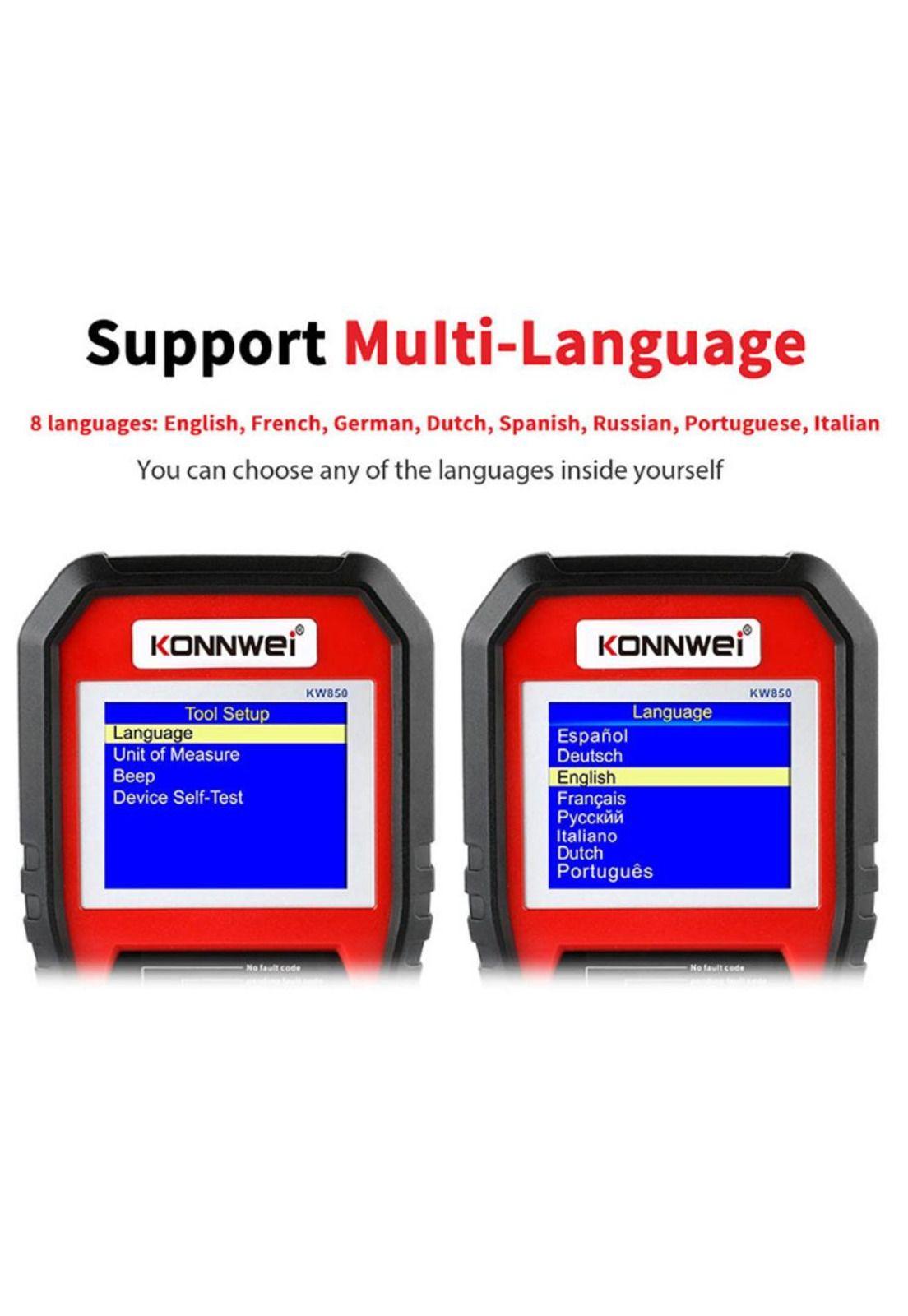 Escaner Automotriz Konnwei Kw850 Obd2 Eobd Multimarcas-4