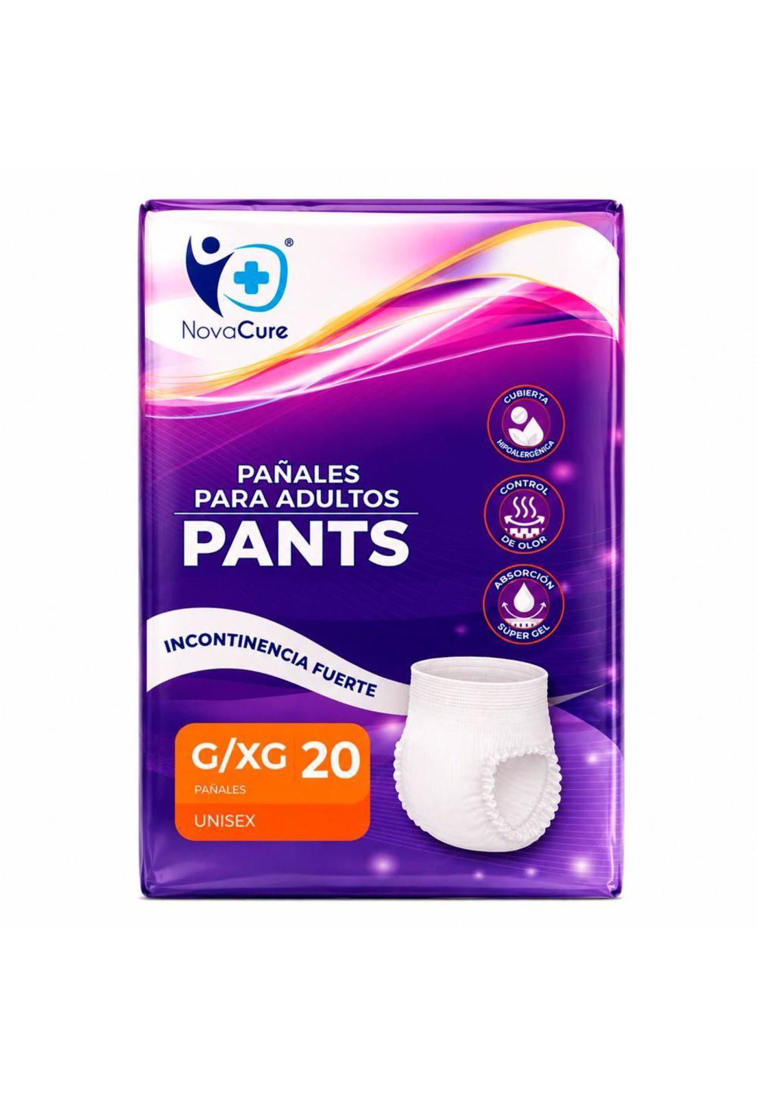 Pañales Adulto Pants Alta Absorción 20 Un Novacure-3