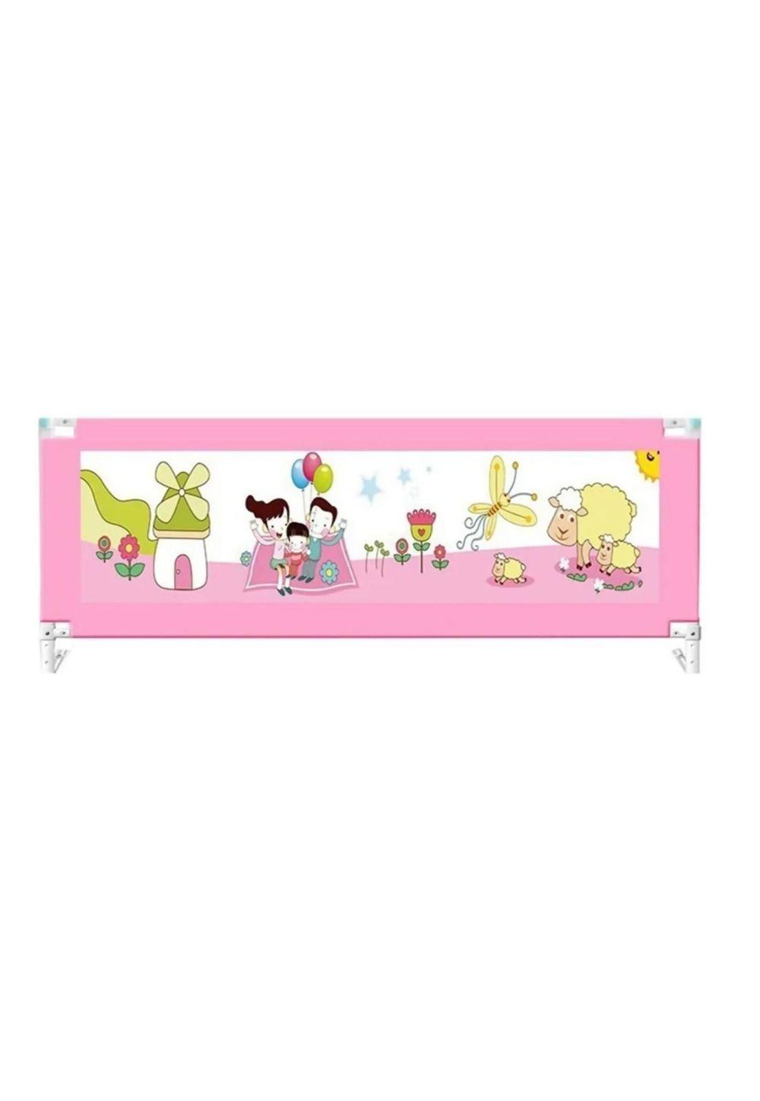 Baranda De Cama Seguridad Bebe Plegable 180cm colores-0