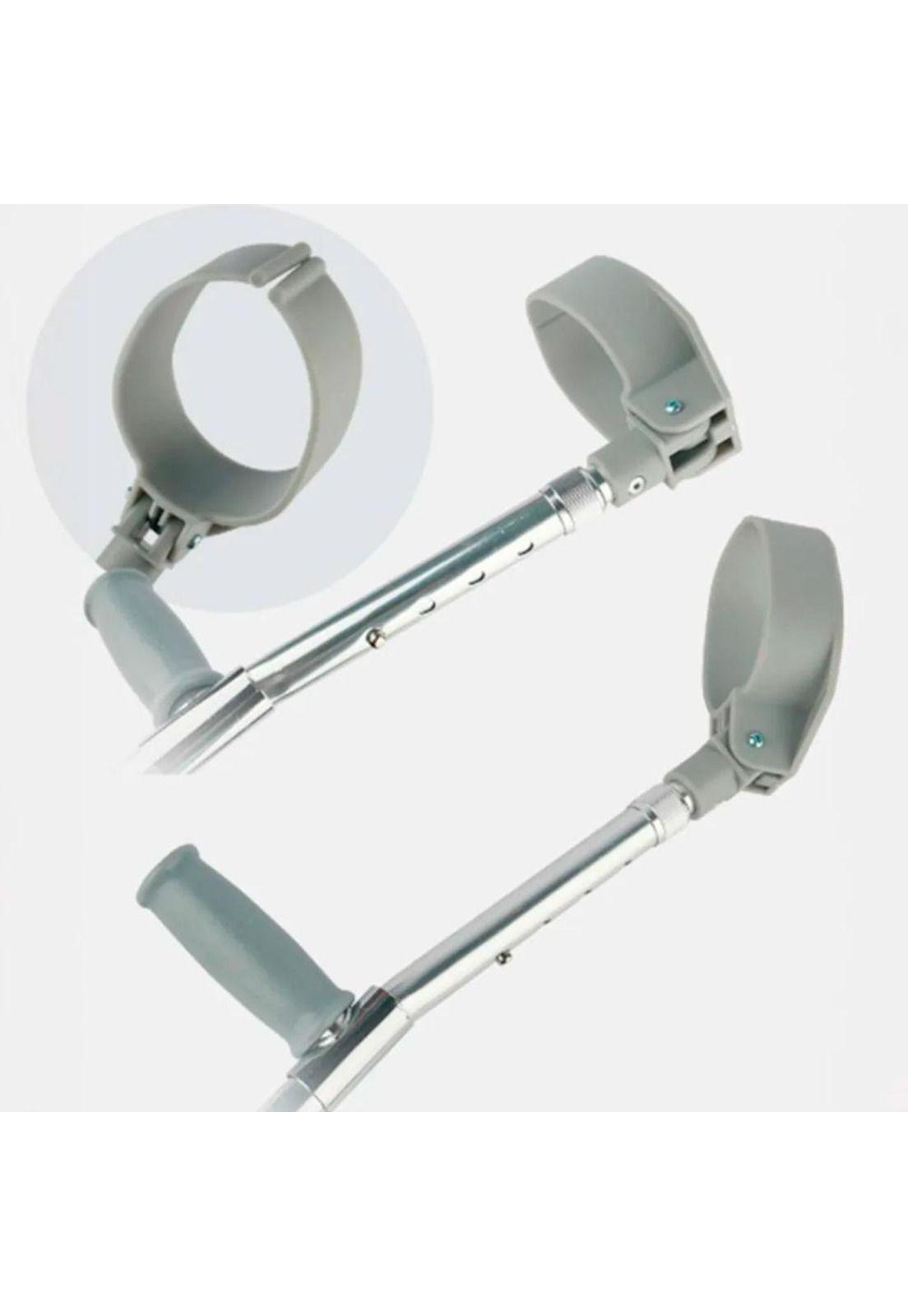 Pack 2 Bastones Canadiense Codera Móvil Ajustable Extensible Aluminio-2