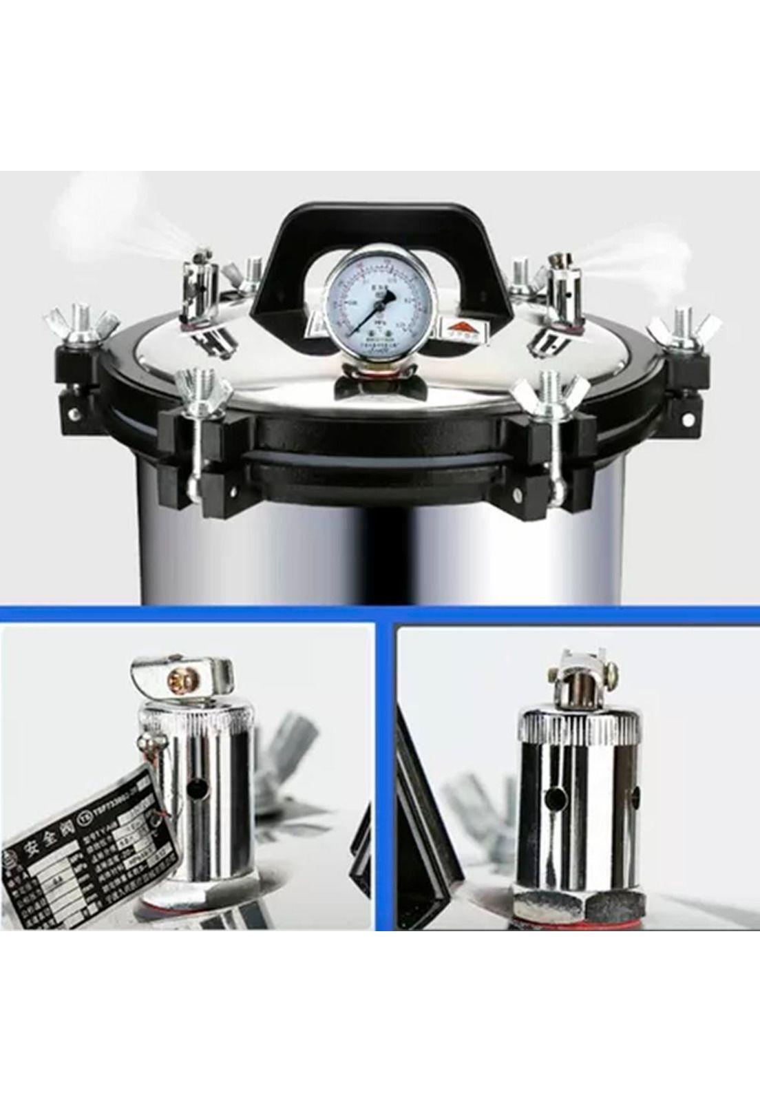 Esterilizador Autoclave Vapor Presión Acero Inoxidable 18L-2