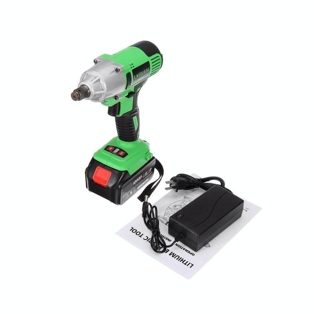 Llave Impacto Eléctrica Inalámbrica Bricolaje Destornillador-0