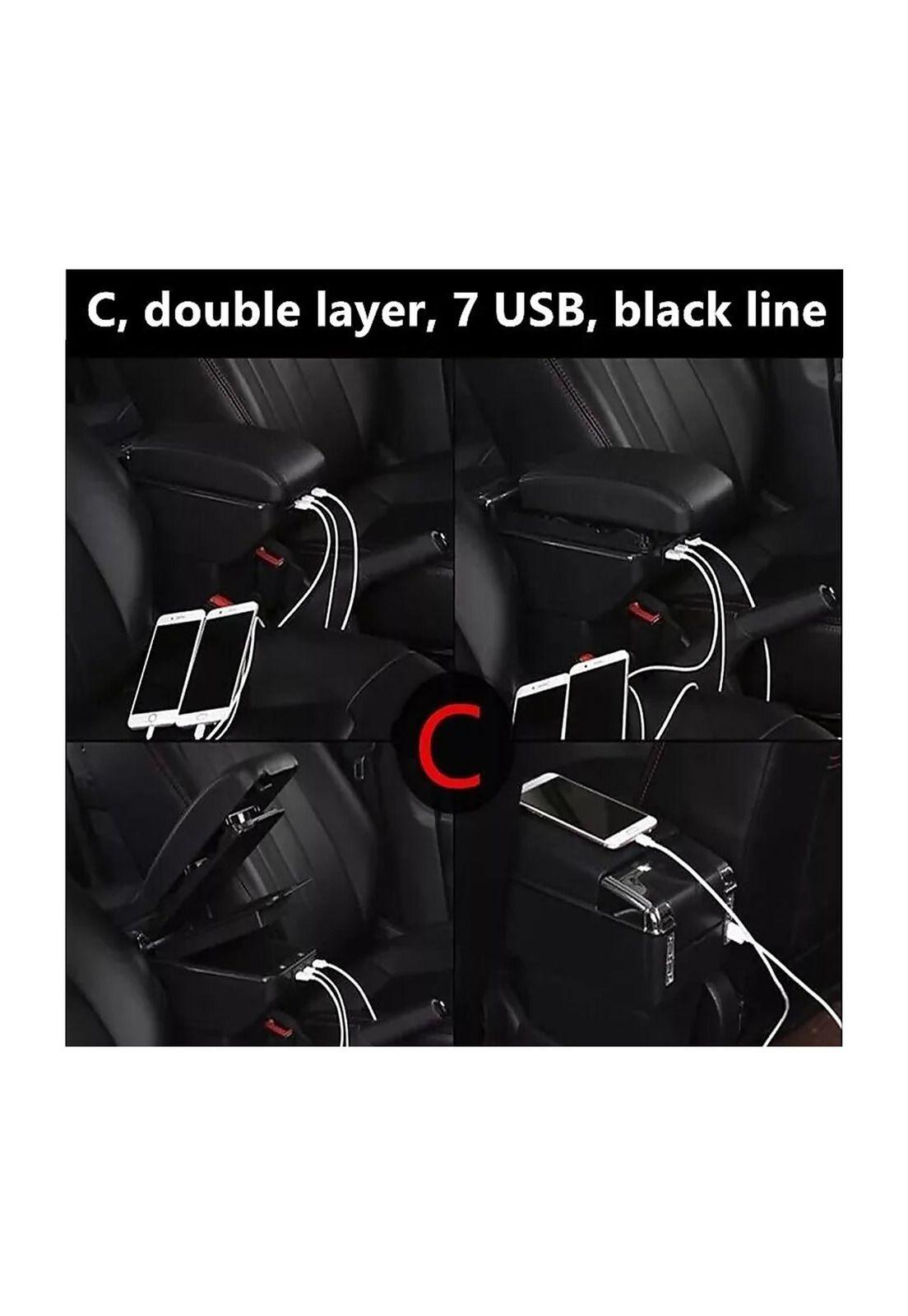 Portavaso Apoya Brazos Auto Universal Base Extensible 7 Usb-5