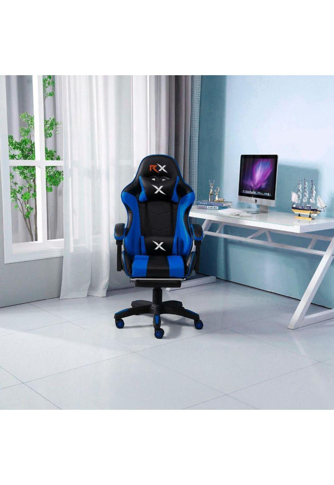 Silla Gamer Ergonómica Reclinable Con Reposapiés Videojuego Silla Gaming Computador Pc Profesional-2