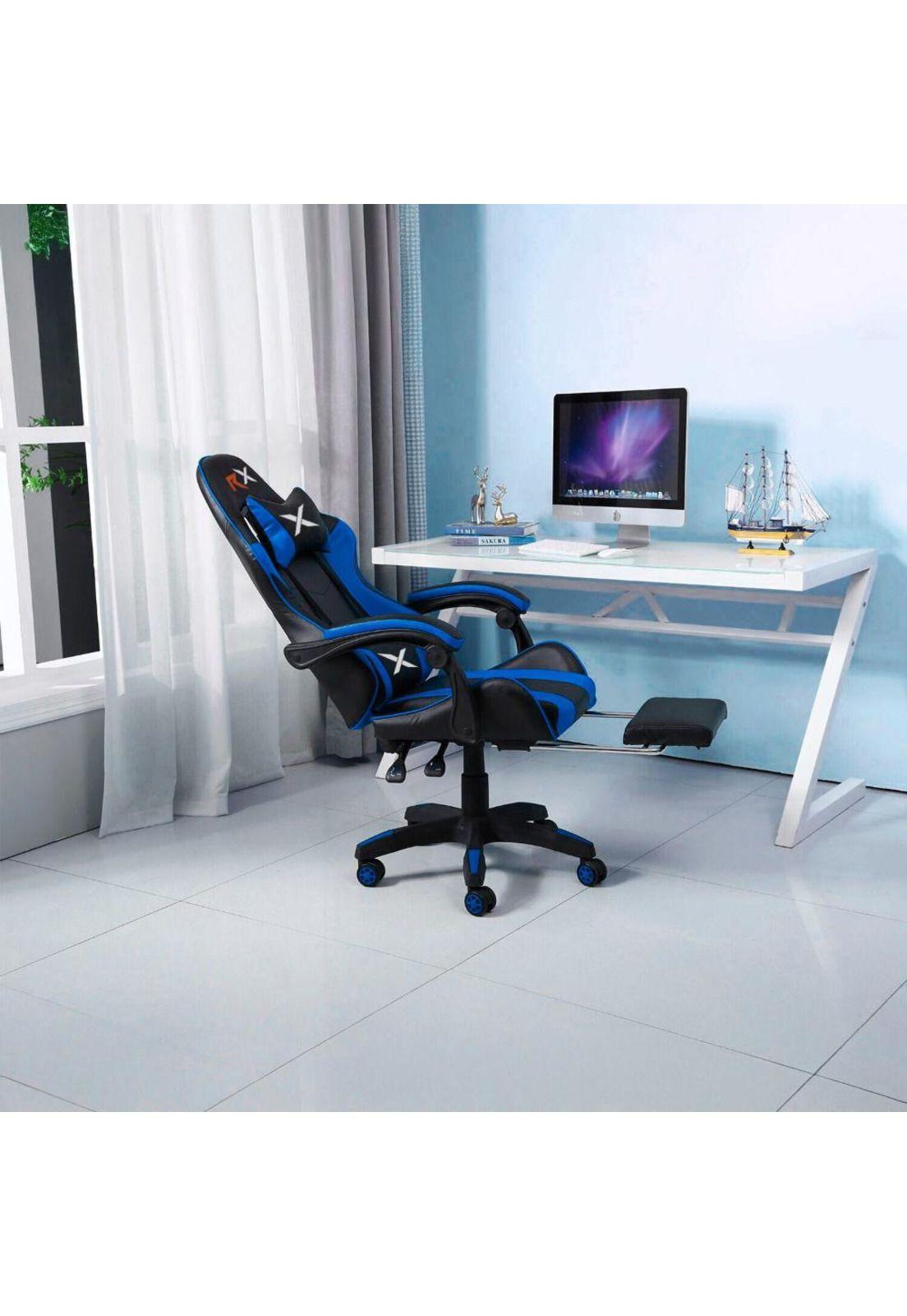 Silla Gamer Ergonómica Reclinable Con Reposapiés Videojuego Silla Gaming Computador Pc Profesional-3