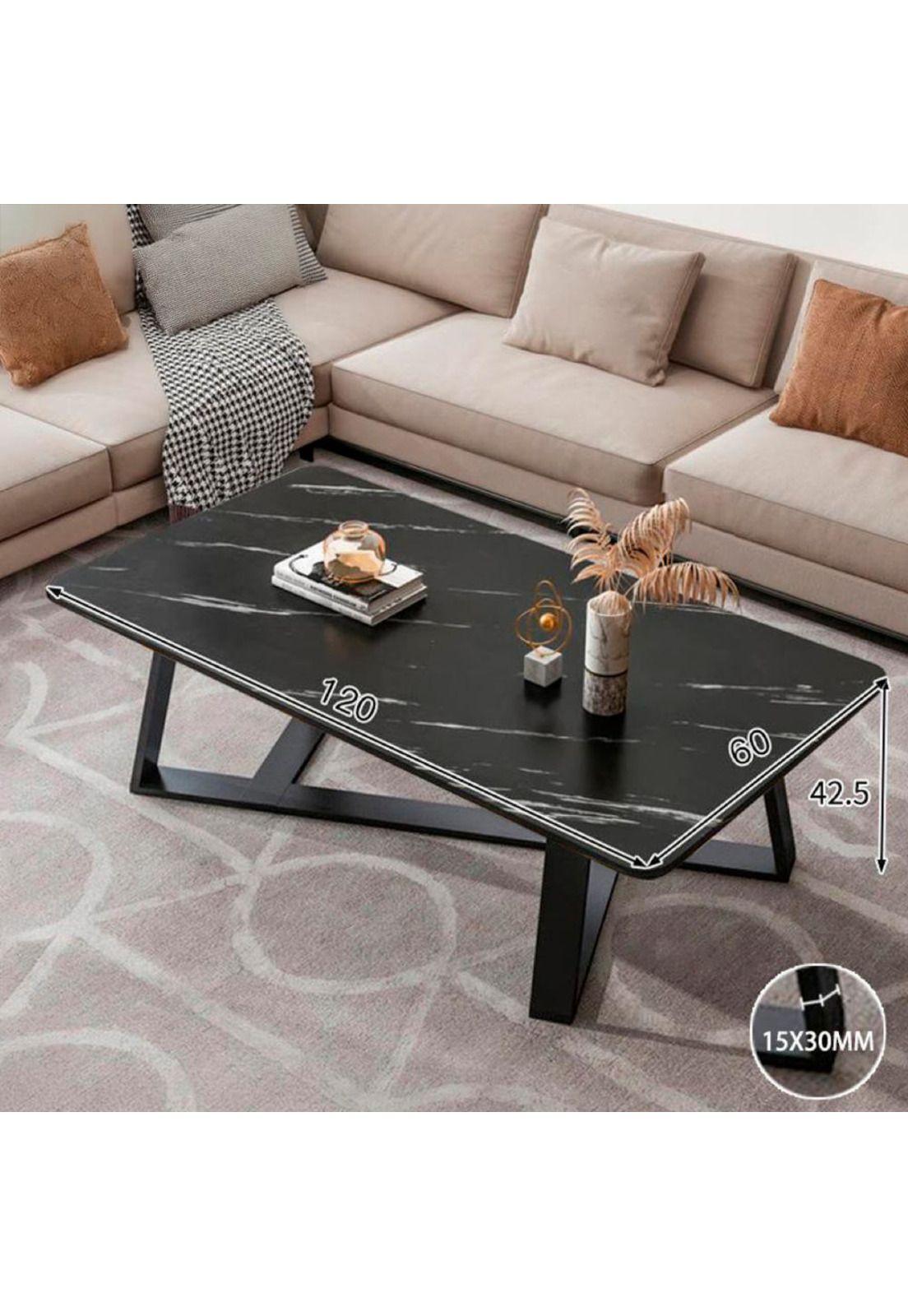 Mesa centro rectangular diseño Marmol ChicHome-1