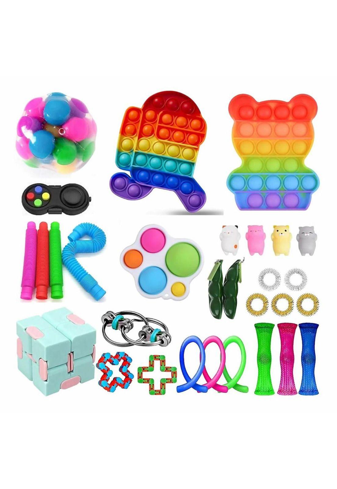 Set 26 Piezas Fidget Cube Juguete Sensorial Anti Estrés-0