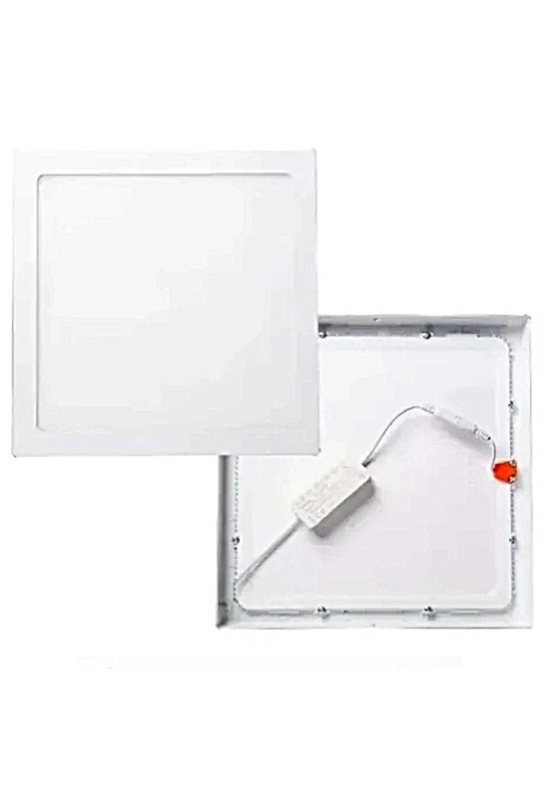 Pack 10 Foco Panel Plafón Led 18w Sobrepuesto Cuadrado Frio-2