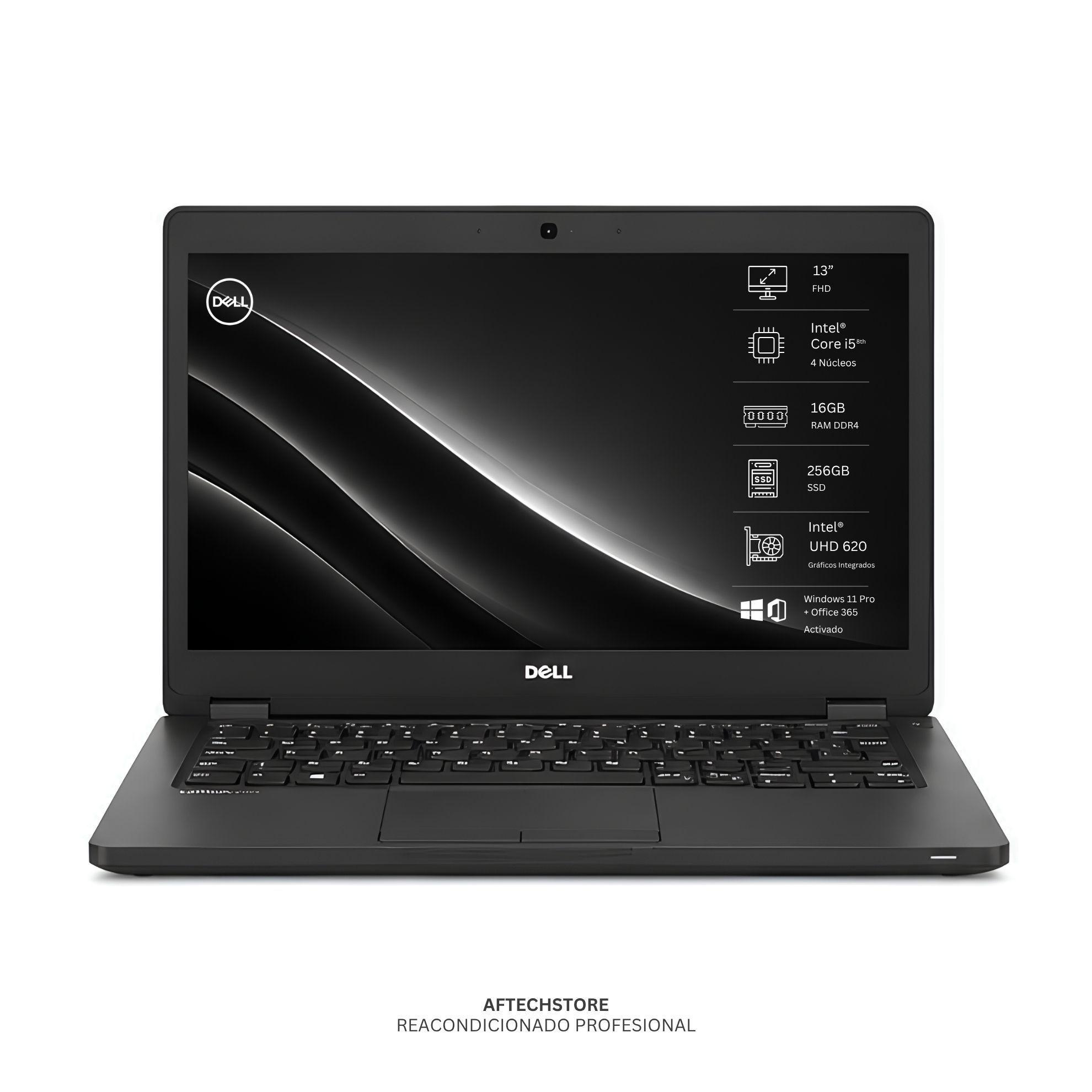 Notebook DELL 5400 I5 8th 16GB 256GB - Win11 Office - Reacondicionado Profesional