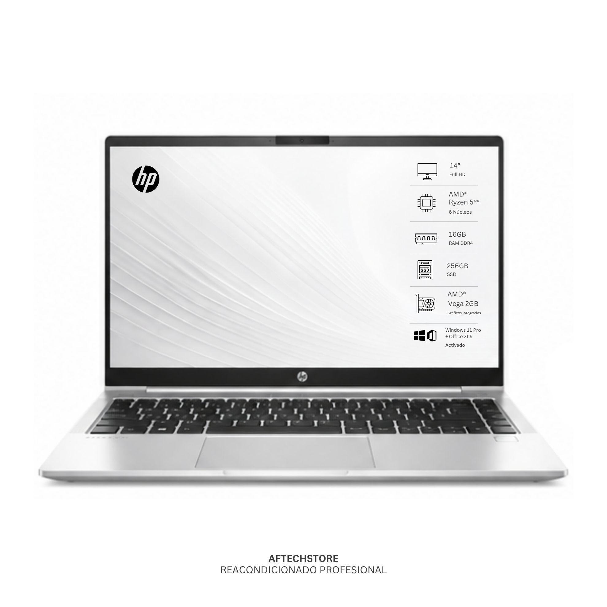 Notebook HP 445 G8 Ryzen 5 5th 16GB 256GB AMD Vega 2GB– Edición Exclusiva –Win Office– Rea-0