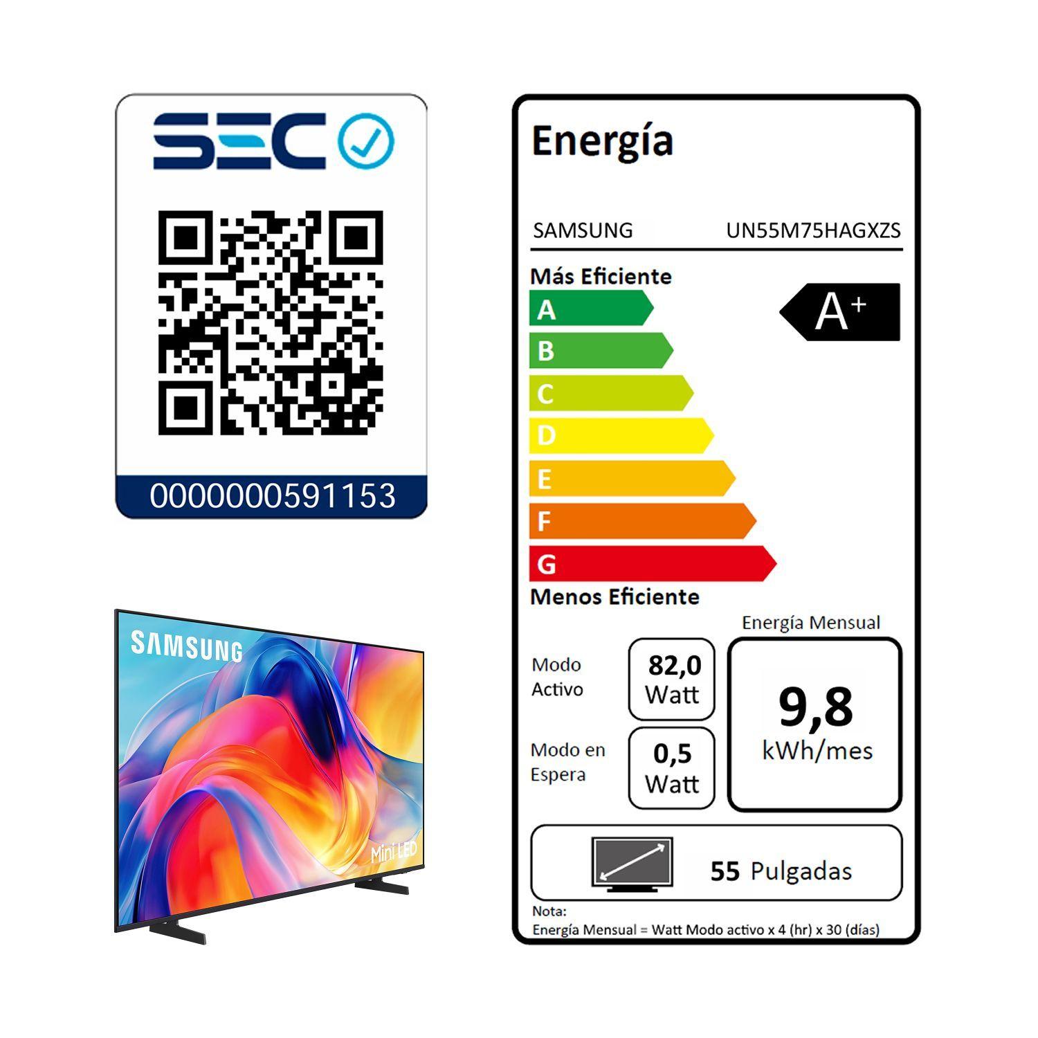 55" Mini LED M75H 4K Samsung Vision AI Smart TV (2026)-6
