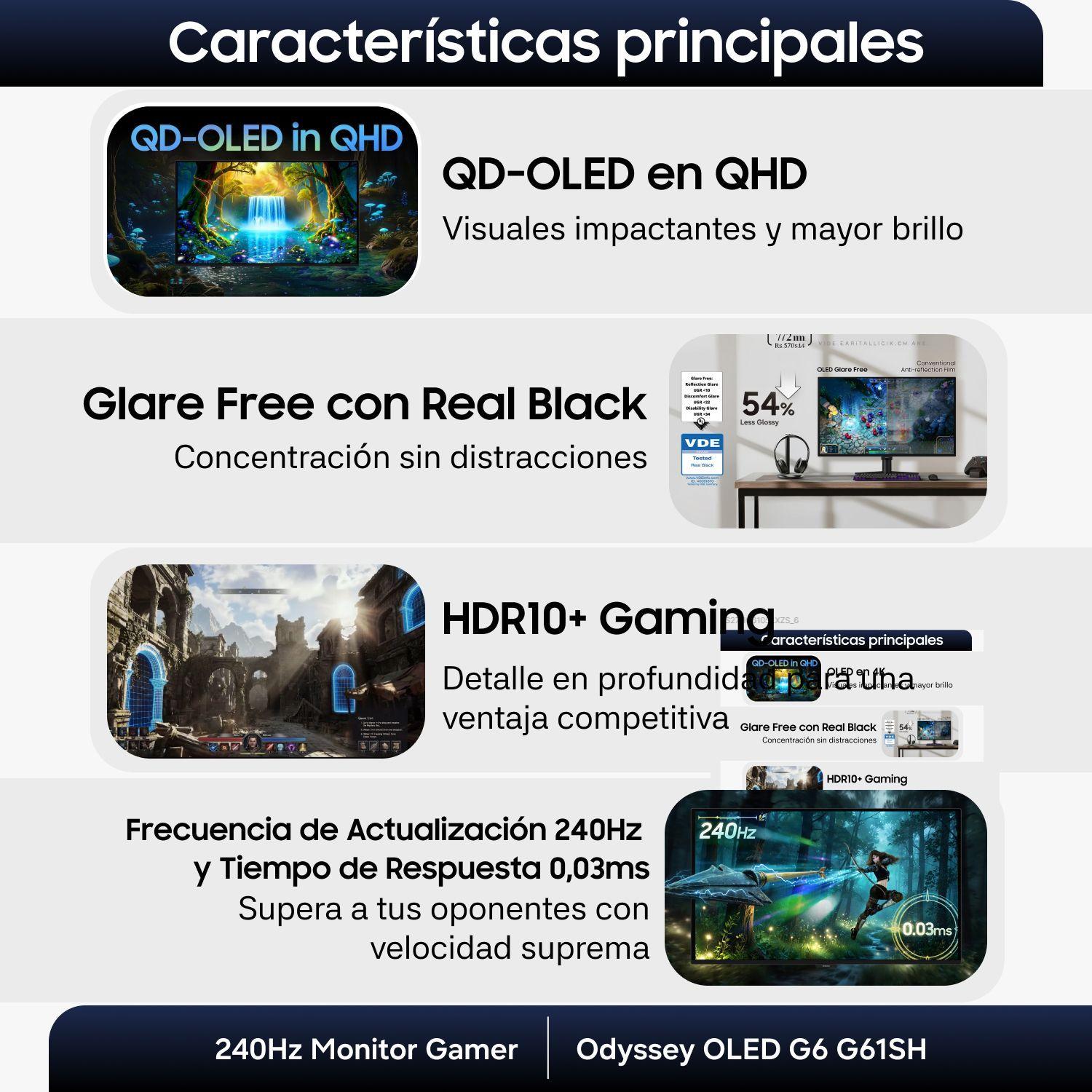 27" Odyssey OLED G6 G61SH QHD 240Hz Monitor Gamer-5