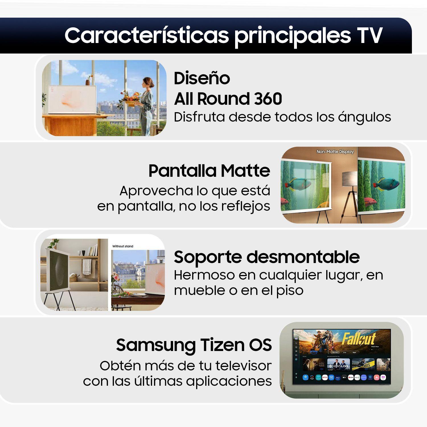 QLED Samsung 43" The Serif LS01D 4K Smart TV 2024-2