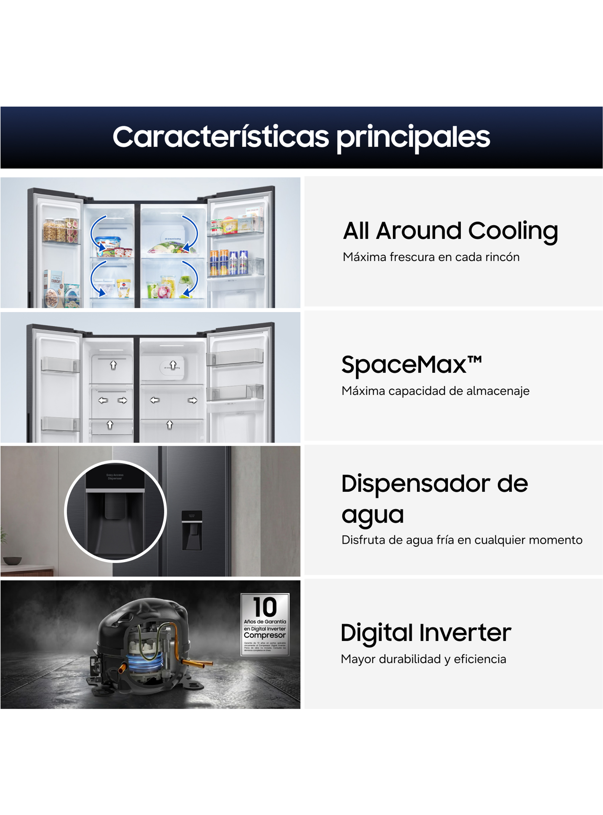 Refrigerador Side By Side 526 Litros con SpaceMax-4