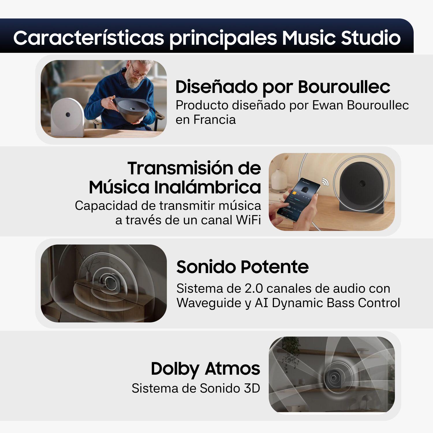 Music Studio 5 LS51H Parlante inalámbrico Wi Fi Bluetooth 2026-3