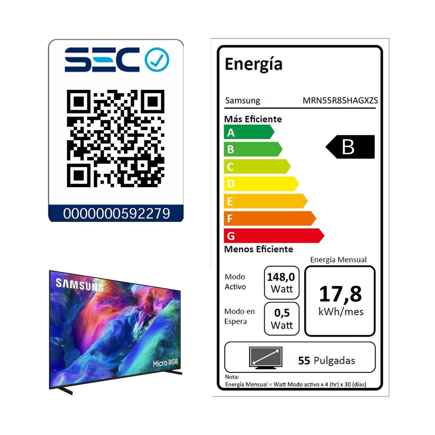 55" Micro RGB R85H 4K Vision AI Smart TV (2026)-7