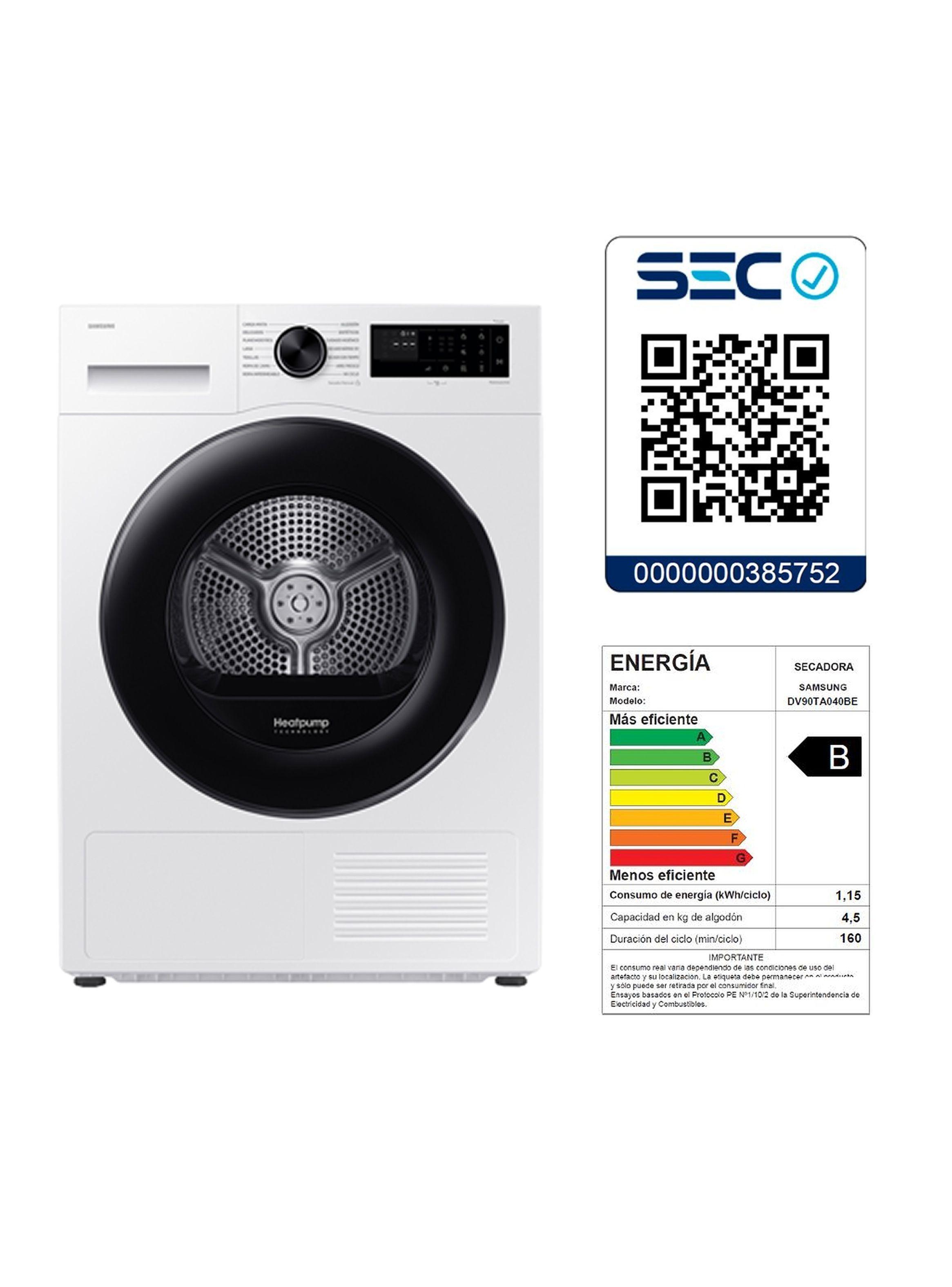 Secadora 9kg Bomba de Calor con SmartThings-7