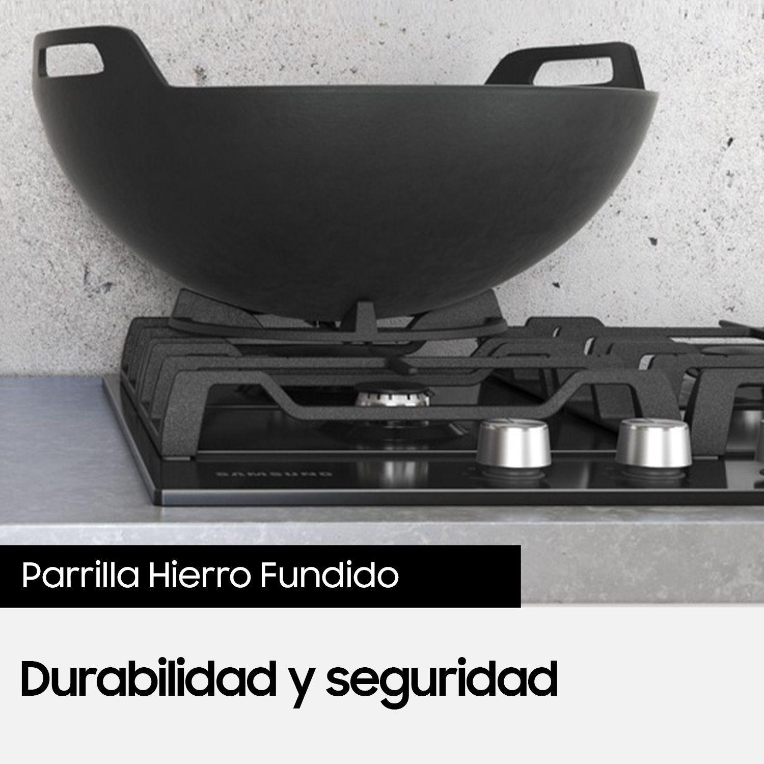 Encimera a Gas 4 Quemadores Negra-3