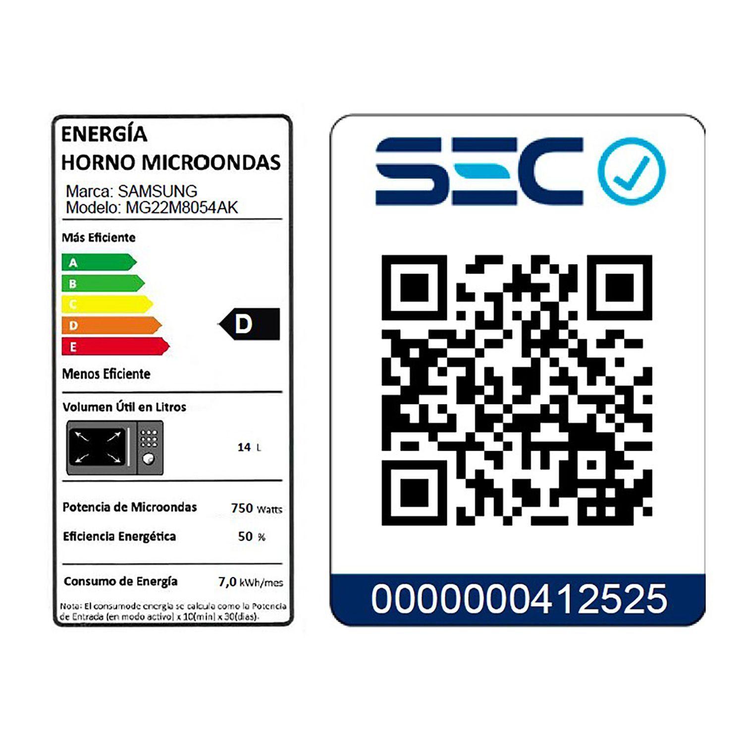 Microondas empotrable 22L-6
