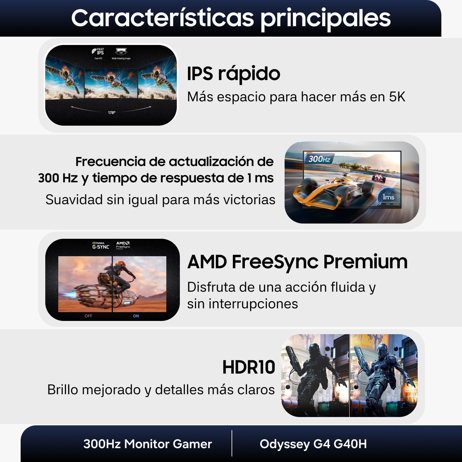 25" Odyssey G4 G40H FHD 300Hz Monitor Gamer-5