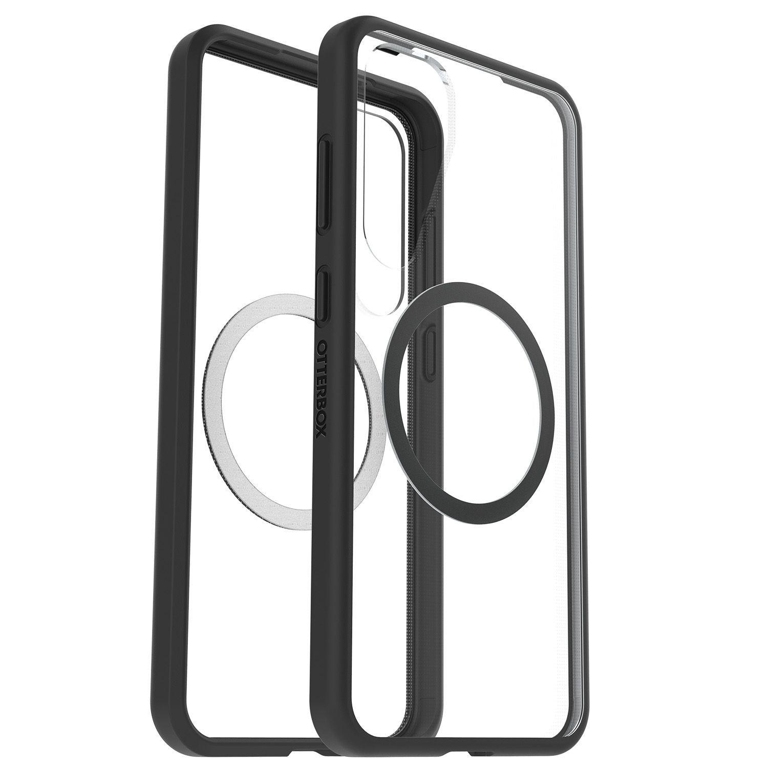 Carcasa Magnética React Color Negro Transparente Galaxy S25+-3